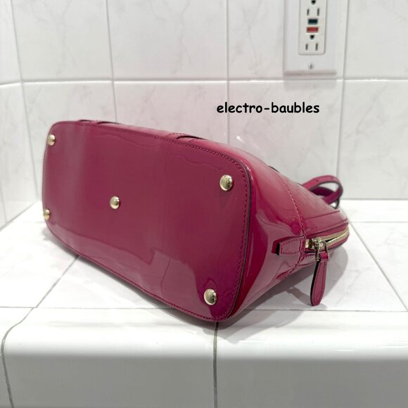 Gucci Style # 309617 Micro1Guccissima Convertible Med Dome Patent Leather - EUC! - Picture 8 of 16